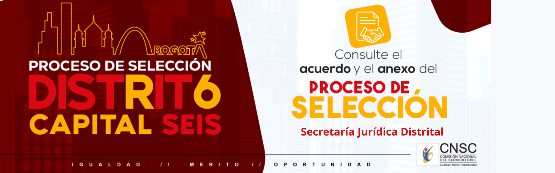 Banner invitación a convocatoria Distrito 6